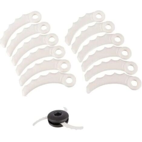 Lot de 12 lames de rechange en plastique pour coupe-bordures 198426-9 Makita