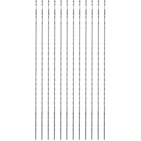 Lot de 12 lames de scie à chantourner – Acier au carbone – Pour bois métal plastique – Sciage en courbe coupe fluide