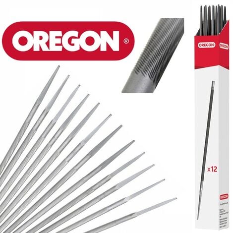 Lot de 12 limes rondes affûtage Oregon  4mm