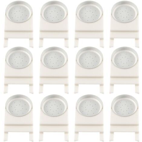 Lot de 12 mangeoires à abeilles en plastique pour ruches, fournitures d'apiculture avec couvercles perforés pour pots en verre en plastique, distributeur d'eau pour abeilles