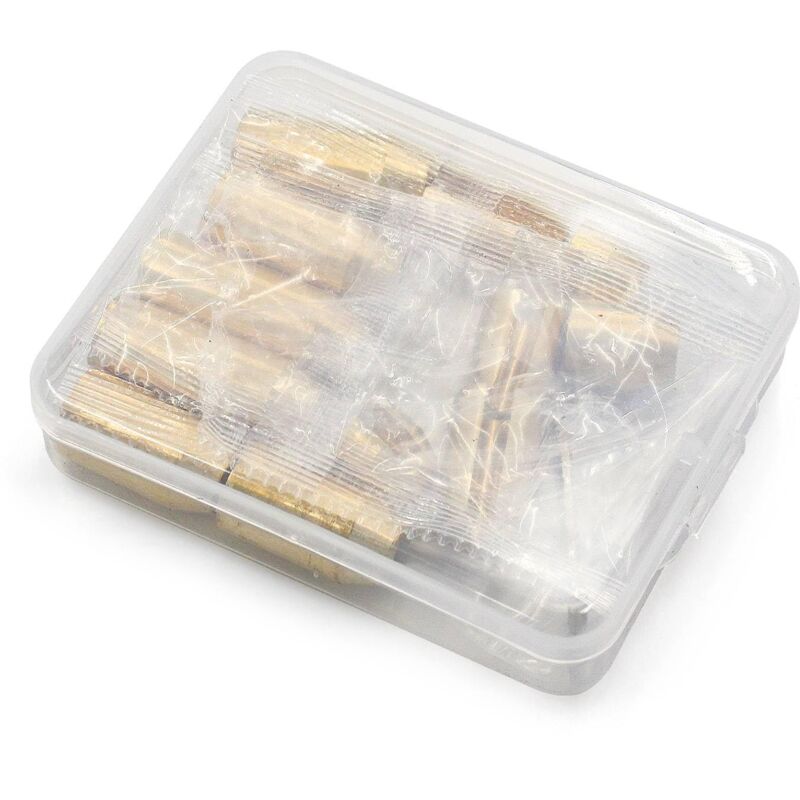 Zoternen - Lot de 12 masses d'équilibrage en laiton pour rayons de roue de moto Yctze