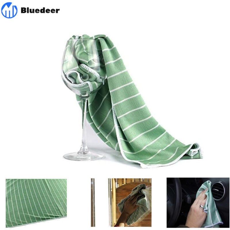 Bluedeer - Lot de 12 Microfibres Bambou - Spécial Pro - Lustrez Toutes Les Surfaces Lisses et fragiles - tva récupérable 4040CM