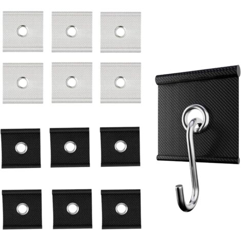 Lot de 12 œillets de Fixation pour Rail de Passepoil 5/6 mm - 7/8 mm - Crochet de Fixation pour Store de Camping - Accessoires pour Camping-Car, Caravane, auvent, Tente de Camping