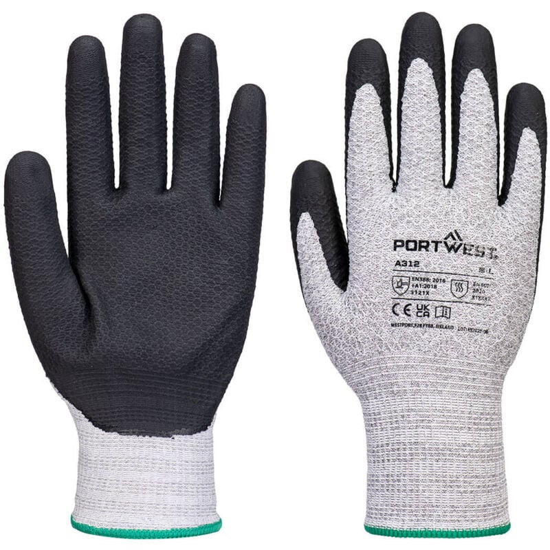 Lot de 12 paires de gants Grip 13 nitrile Gris/Noir 2XL - Taille 11