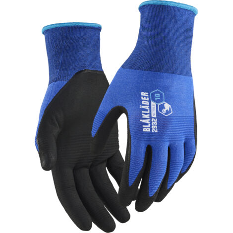 Lot de 12 paires - Gants de protection en nitrile trempé 2932 - Bleu roi 7