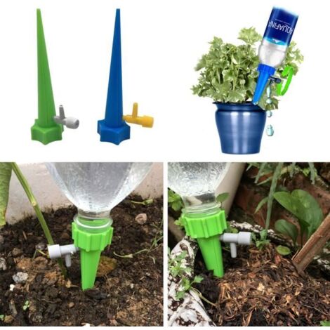 Lot de 12 Pièces Arroseurs Automatiques Goutteur Arrosage Système d'Irrigation pour Jardin Plantes Légume Goutte-à-goutte Réglable