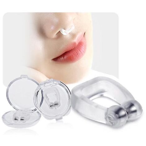 Lot de 12 pinces nasales magnétiques anti-ronflement - Solution efficace et réutilisable contre le ronflement