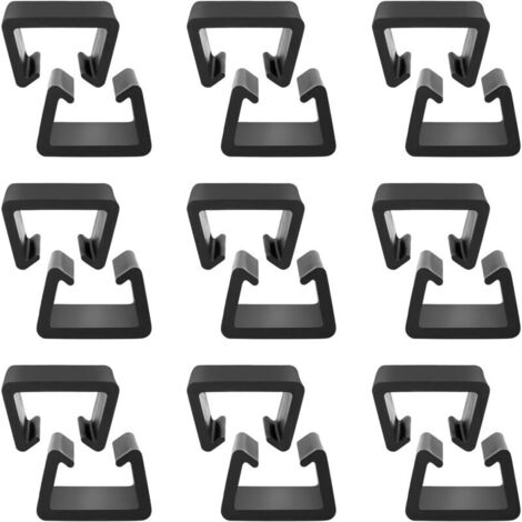 Lot de 12 pinces pour meubles de jardin, pinces pour meubles de patio en osier, pinces pour meubles en plastique, pinces de connexion pour meubles de jardin en rotin.