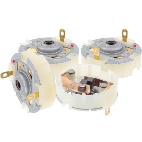 Lot de 12 porte-balais en carbone RS550 pour moteur CC, compatibles avec perceuses et visseuses électriques, avec balais en cuivre.