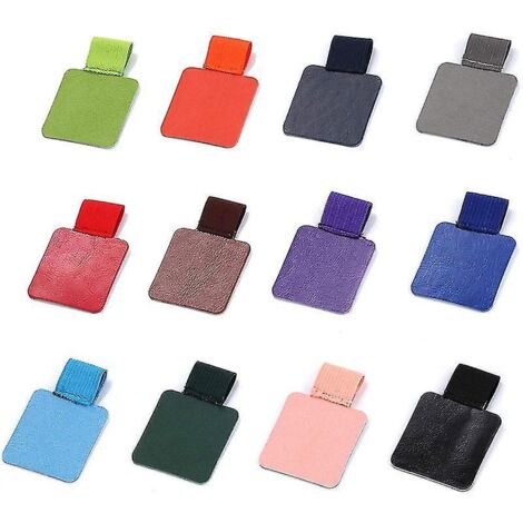 Lot de 12 porte-stylos à boucle élastique adhésive, pour stylos, crayons, carnets, calendriers (photo--