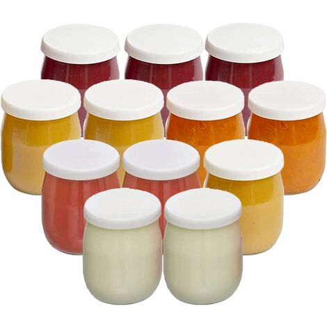 Lot de 8 Couvercle Pot de Yaourt pour yaourt 500 g, CJBIN Réutilisable  Couvercles pour Pots de Yaourts, Couvercle Silicone Alimentaire, 4  Couleurs