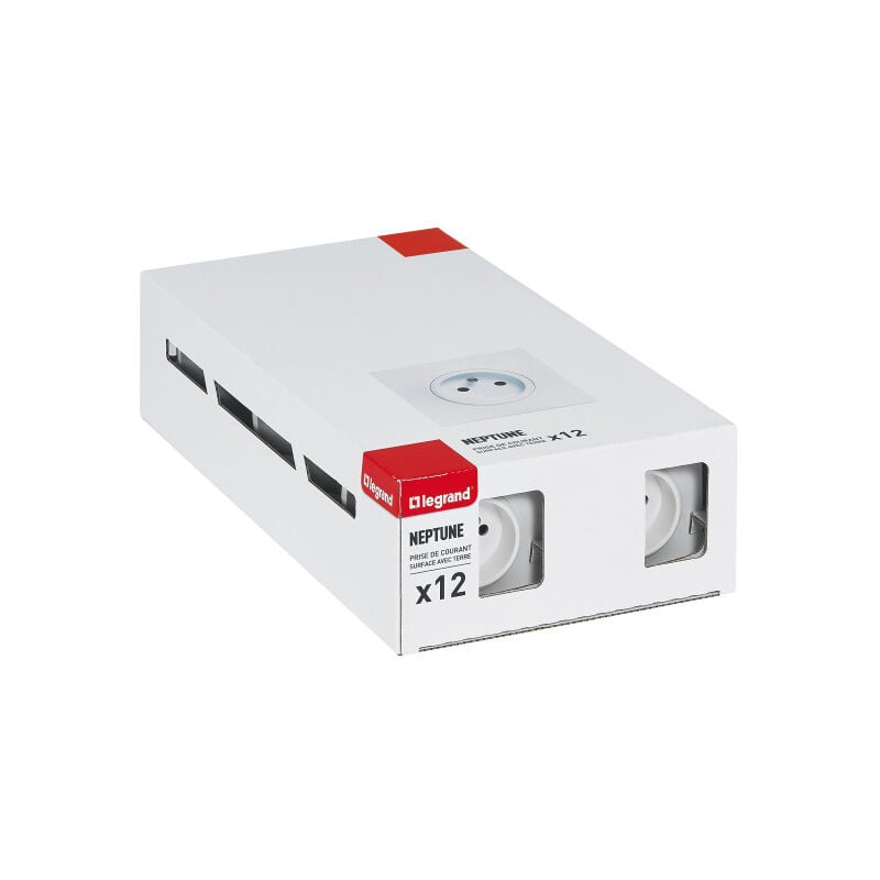 Legrand - Lot de 10 prises de courant Neptune - Blanc