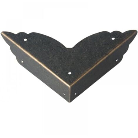 Lot de 12 protections d'angle pour meubles, protection en métal, coin bébé, table, les bords boîte, enfants (noir), Taille unique