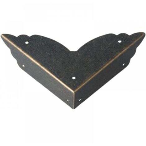Lot de 12 protections d'angle pour meubles, protection en métal, coin bébé, table, les bords boîte, enfants (noir), Taille unique