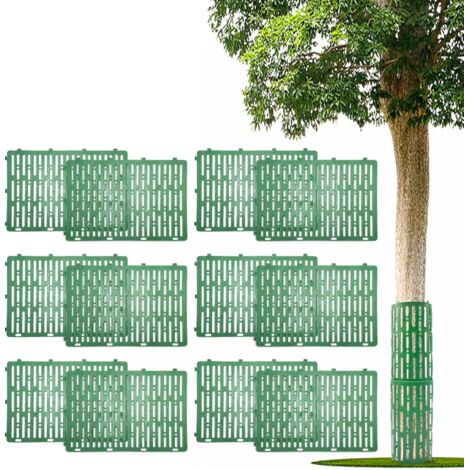Lot de 12 protections pour tronc d'arbre 30 x 20 cm Protection pour tronc d'arbre Pour prévenir les tondeuses à gazon, les animaux
