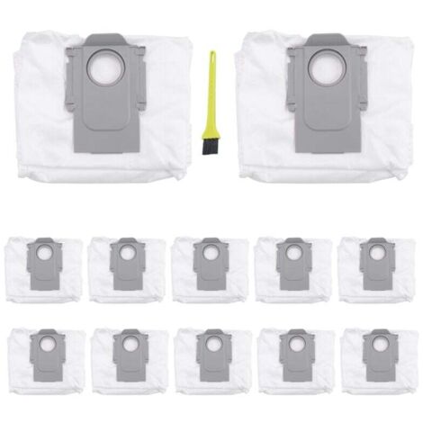 Lot de 12 Sacs à Poussière Compatibles Aspirateurs Roborock Modèles Max et S7 Ultra