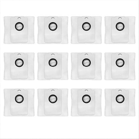Lot de 12 sacs à poussière pour aspirateurs robots Conga 2499/7490/8290, Atvel SmartGyro R80 et Kabum Smart 900
