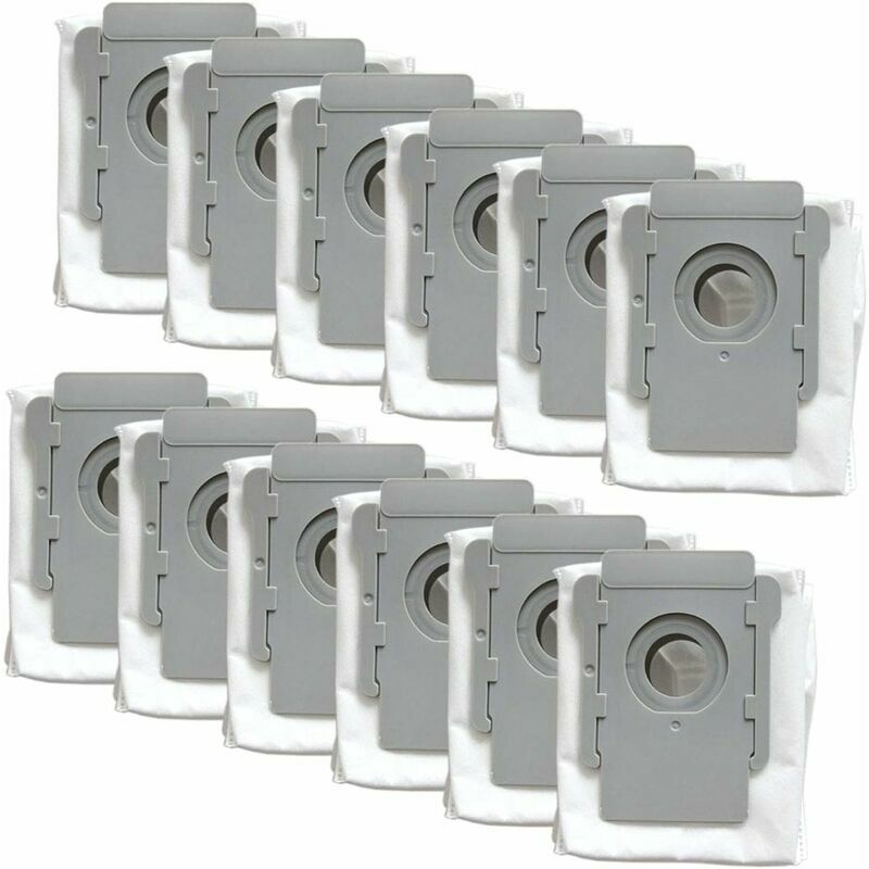 KZQ - Lot de 12 Sacs d'Aspirateur pour les Robots Aspirateurs iRobot Roomba des séries i et s - Compatible avec i7(7150), i7+ i7Plus(7550), s9(9150),