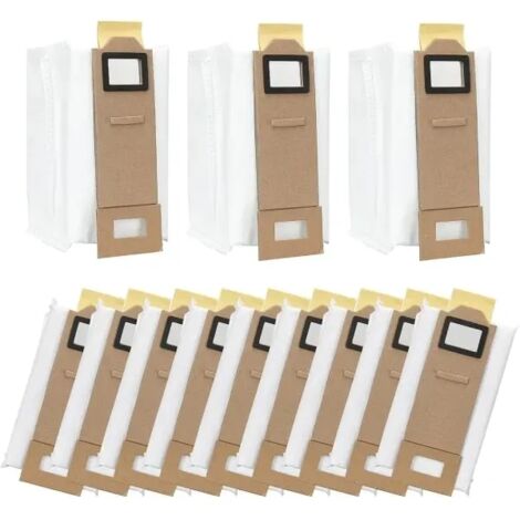 Lot de 12 sacs de rechange pour aspirateur Roborock S7, S7 Plus, S7 Max, T7s et T7s Plus-AquaForge
