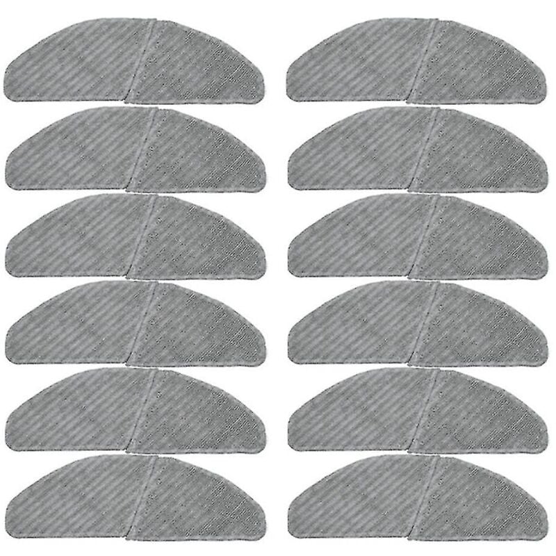 Lot de 12 serpillères pour aspirateur robot S8 + M7 Pro Robot en polyester