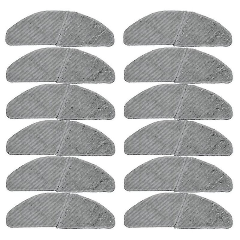 Lot de 12 serpillères pour aspirateur robot S8 + M7 Pro Robot en polyester