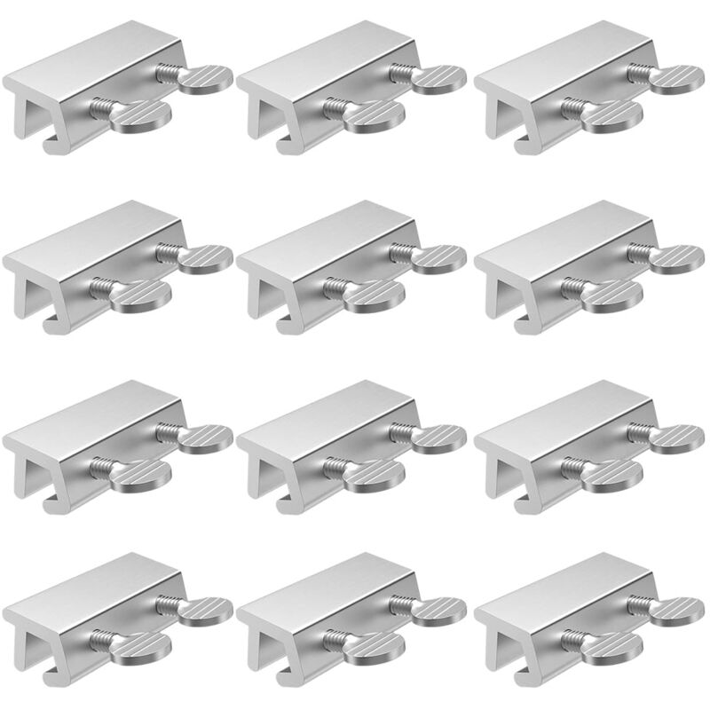 Lot de 12 serrures de porte coulissantes à l'épreuve des enfants - Serrures en acier inoxydable faciles à installer pour serrures de fenêtre Sécurité