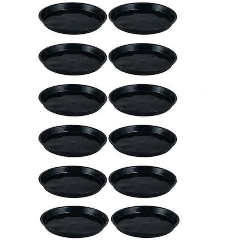 Lot de 12 soucoupes de 20 cm (8 pouces) pour plantes, servant de bacs de récupération d'eau