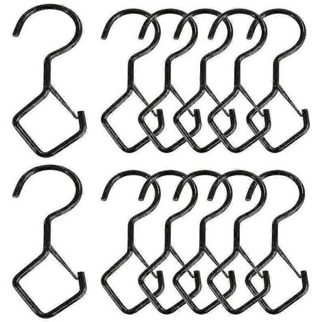 Lot de 12 supports de cadre en acier inoxydable en forme de S pour tableaux et miroirs - ZZY-AquaForge