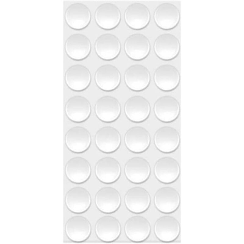 Lot de 12 tampons de protection en silicone transparents et autocollants pour amortir le bruit et éviter les glissements et les rayures