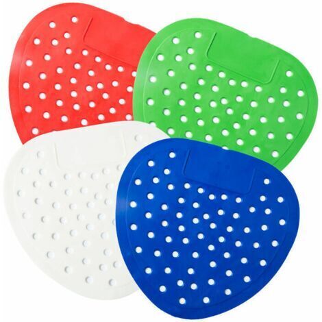 Lot de 12 tapis désodorisants pour urinoir 4 couleurs