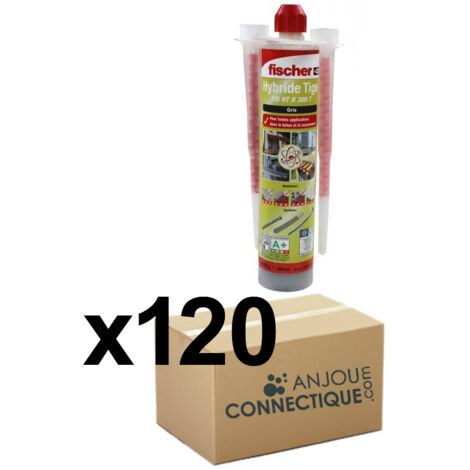 Lot de 120 cartouches scellement chimique - ton gris 300 ml - Fischer