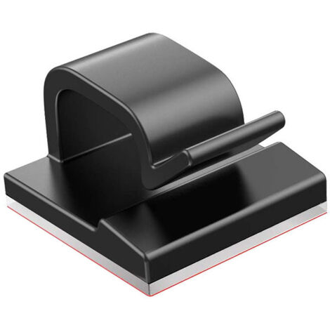 Lot de 130 clips de câble auto-adhésifs noirs pour une organisation optimale des câbles (TV/chargeur).-AquaForge