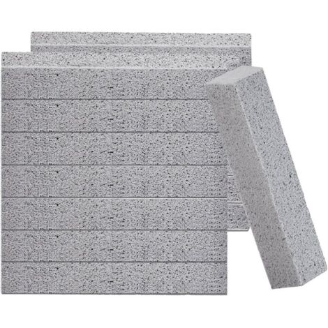 Lot de 14 pierres ponces pour le nettoyage des cuvettes de toilettes, élimination efficace des dépôts de calcaire, utilisables pour le nettoyage des toilettes, baignoires et grilles.