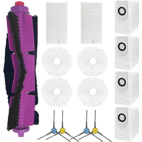 Lot de 15 accessoires de rechange pour aspirateur EUREKA J12 Ultra, 1 brosse principale, 4 brosses latérales, 2 filtres, 4 serpill