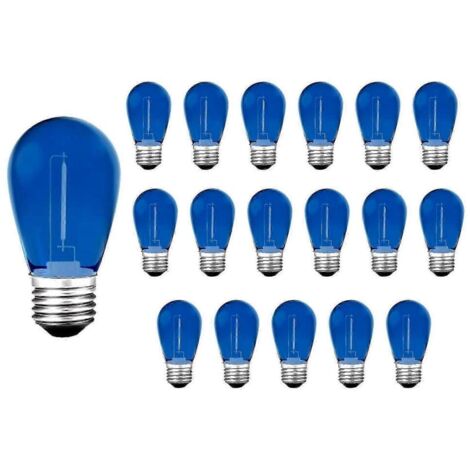 Lot de 15 ampoules LED S14 colorées 3V incassables C-AquaForge