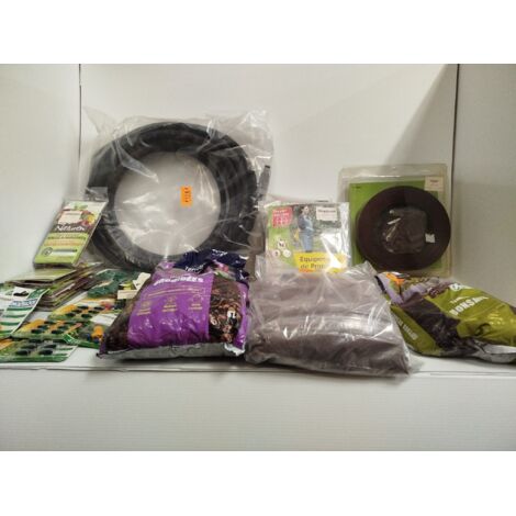 Lot de 15 articles - HOZELOCK NATUREN - Kit arrosage goutte-à-goutte et terreaux bio - Entretien complet jardin - Neuf sous blister - Voir photos