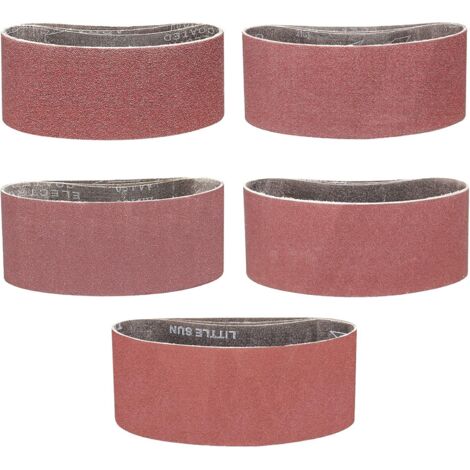 Lot de 15 bandes abrasives 915x100 mm grain 100, oxyde d'aluminium pour ponçage bois et surfaces planes