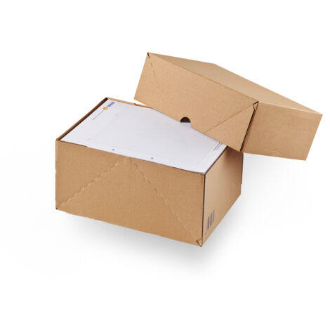 Lot de 15 Boîte d'expédition type imprimeur cloche ou de stockage 30,5 x 21,5 x 10 cm