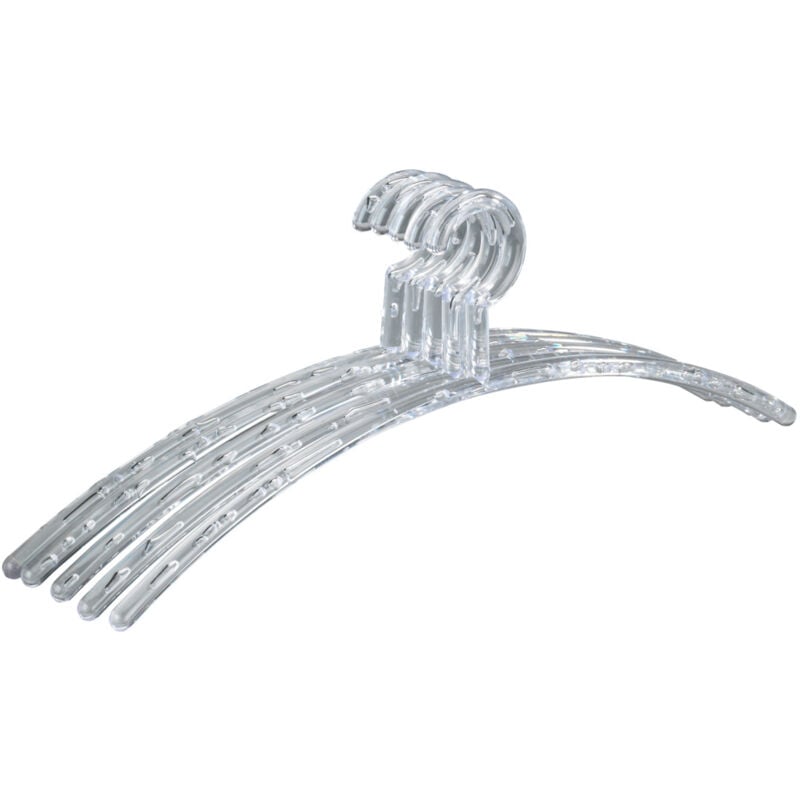Wenko - Cintres Bubble Transparent 15 pièces 46 cm pour vêtements en plastique idéal pour chemises vestes et tous types de vêtements cintres