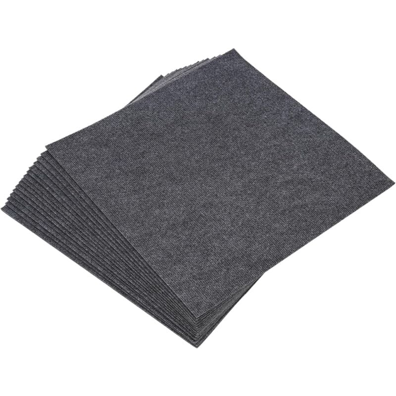 Gojoy - Lot de 15 dalles de moquette autocollantes 60 x 60 cm, moquette avec rembourrage attaché, installation rembourrée douce pour chambre à