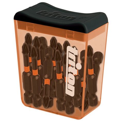 Lot de 15 embouts de vissage impact Pozidriv - PZ2 - 50 mm