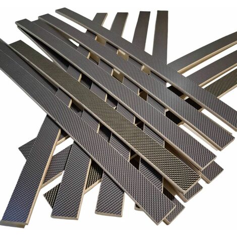 Lot de 15 lattes pour sommier et lit  680x38x8 mm  Bois hêtre durable - 7 plis  Remplacement - Rechange - Renfort pour sommier / bz / clic clac / canapé