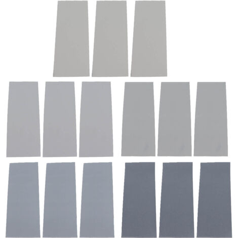 Lot de 15 Papiers de Verre 2000 3000 5000 7000 10000 Grains pour Polissage Auto et Artisanat