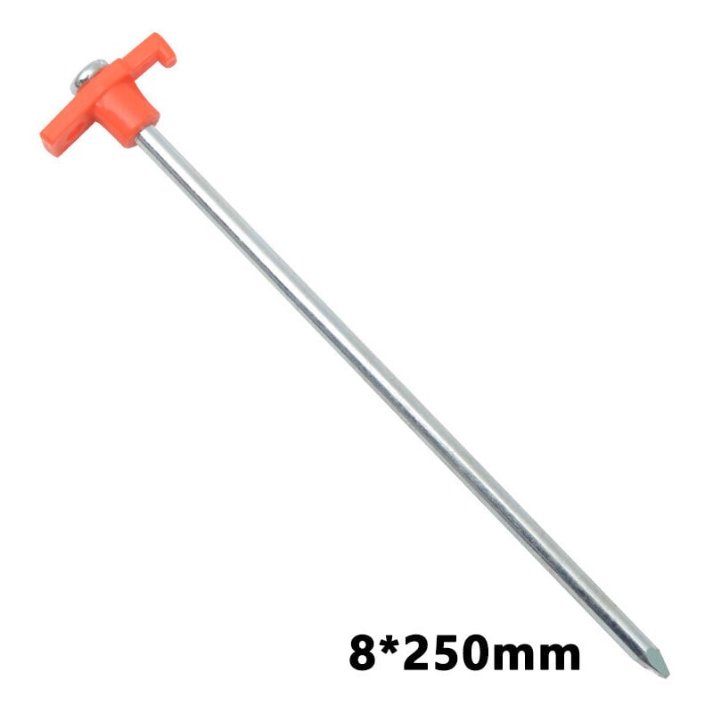 Lot de 15 piquets de tente à visser avec filetage pour camping et extérieur - Piquets d'ancrage en acier pour tentes, bâches, auvents, camping,