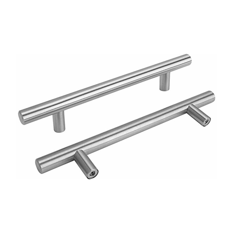Lot de 15 Poignee de Meuble Cuisine 128mm Poignee Porte Cuisine -LS201BSS128 Poignée Cuisine Poignée Placard Cuisine en Acier Inoxydable et Nickel