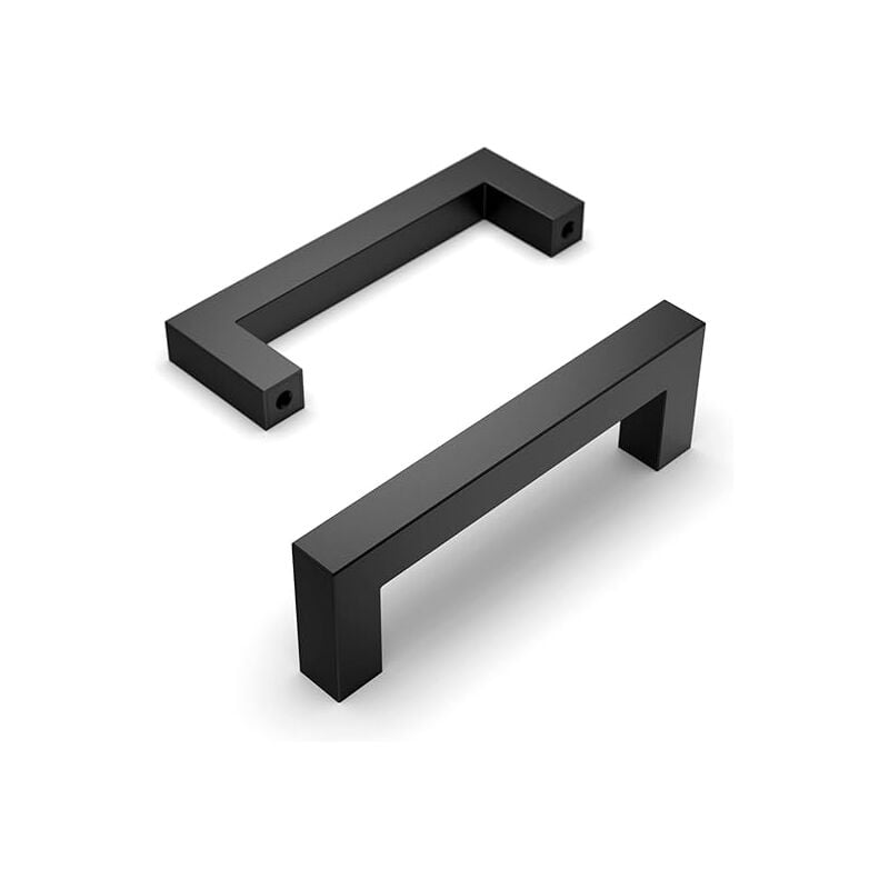 15Pcs Poignee de Meuble Entraxe 128mm Noir Cuisine Acier Inoxydable Poignée Meuble Cuisine Poignées pour Placards Poignet de Porte Cuisine Poignet