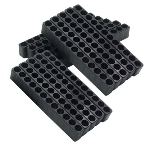 Lot de 15 Porte-Embouts Hexagonaux 12 Trous Tête Plastique Support pour Perceuse et Accessoires
