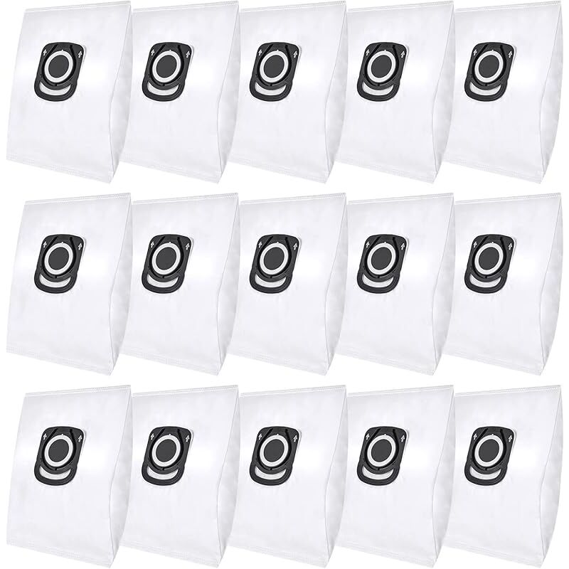 Forehill - Lot de 15 sacs d&39aspirateur pour Rowenta Hygiene+ ZR200520 ZR200720 Swirl R39 Sacs à poussière pour Rowenta Compact Power, x-