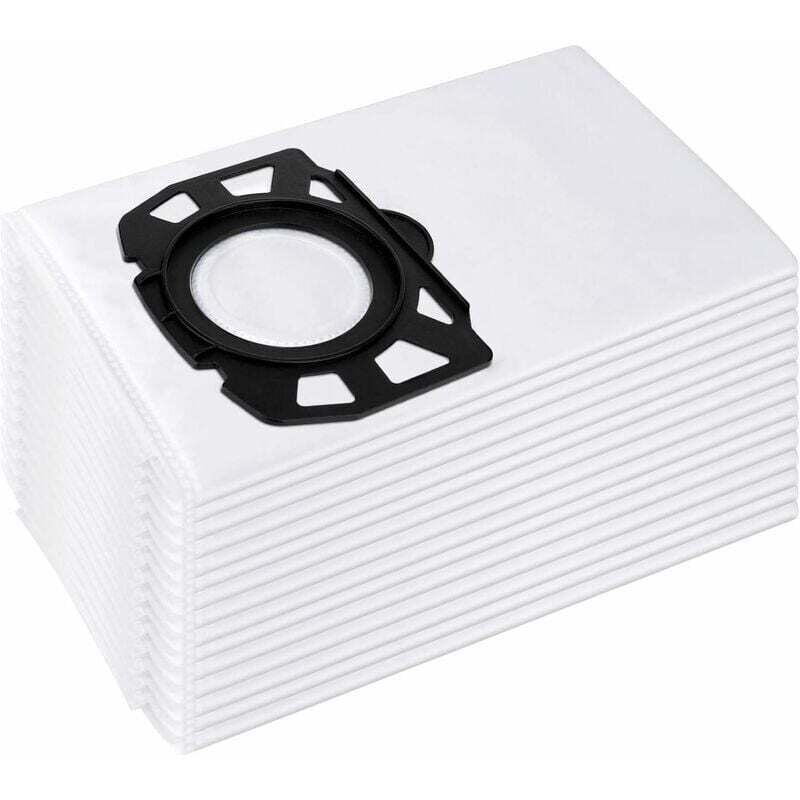 Lot de 15 sacs d'aspirateur non tissés pour Kärcher 2.863-006.0 kfi 487 sacs de rechange WD4 WD5 WD6 WD5P WD6P Premium MV4 MV5 MV6 sacs filtrants