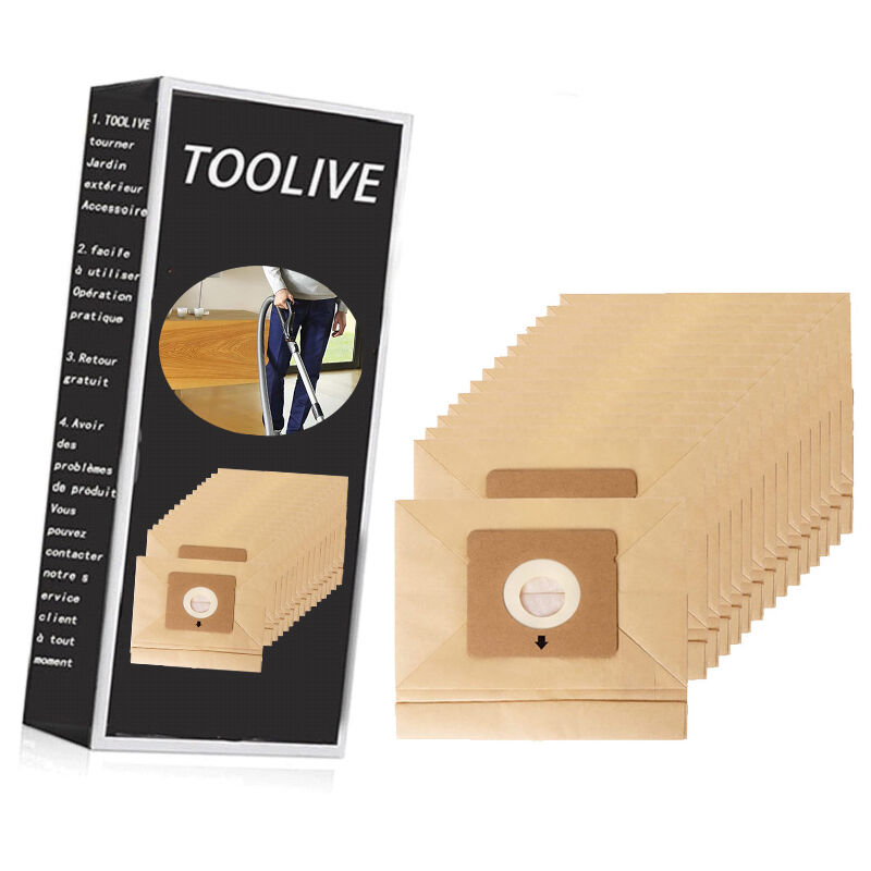 Toolive - Lot de 15 Sacs de Rechange Compatibles avec Rowenta ZR003901 Moulinex Accessimo City Space et Mini Space Aspirateur